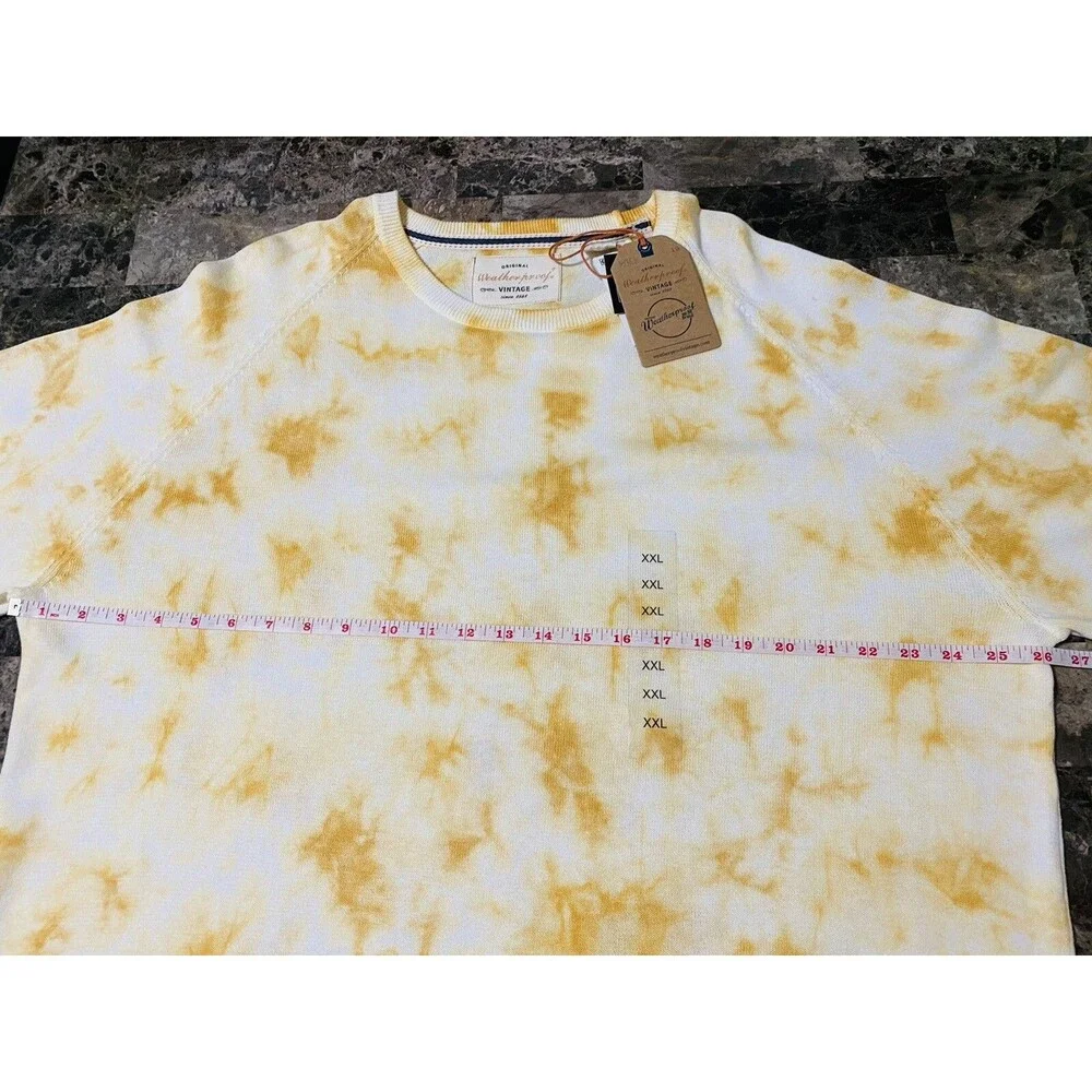Weatherproof Vintage Mens Long Sleeve XXL Created for Macys Yellow Shirt NEW $70